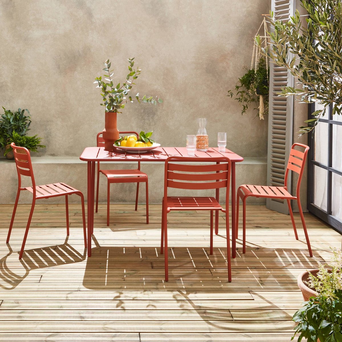 sweeek sweeek Amélia tuintafel met stoelen - afbeelding 4