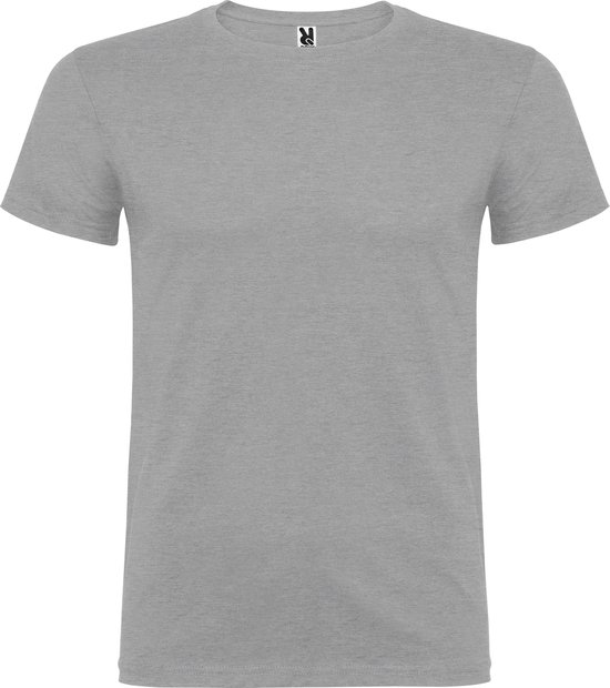 5 Pack Roly Fine CottonT-shirt , single jersey, 155 g/m Heather Grey Maat L