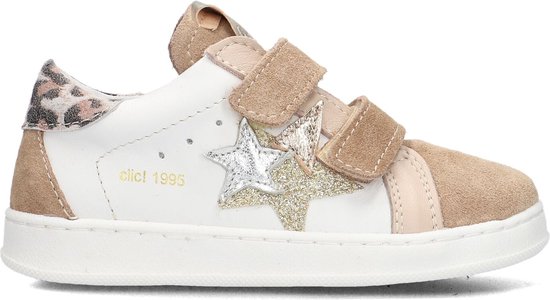 Clic! 20328 Lage sneakers - Leren Sneaker - Meisjes - Beige