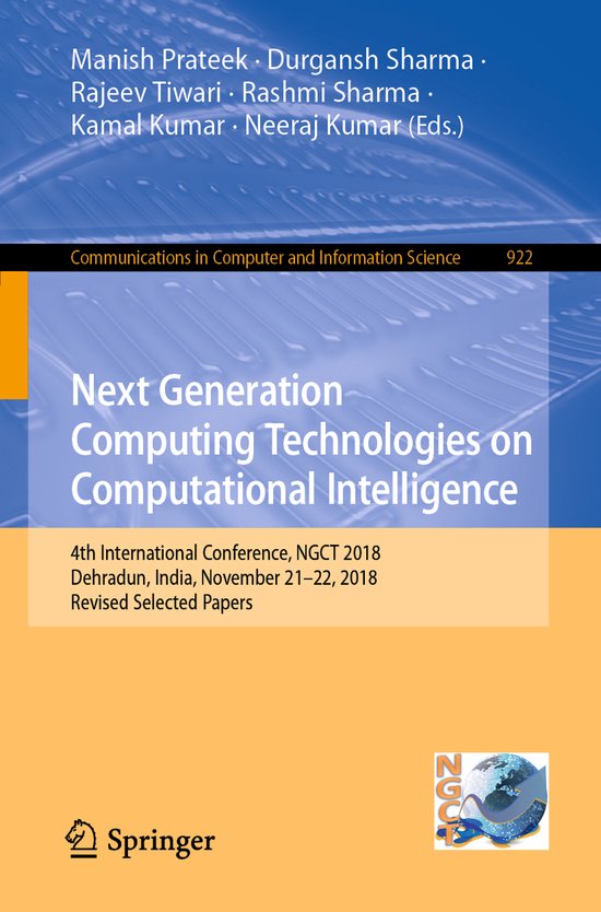 Communications in Computer and Information Science922- Next  ... - cover