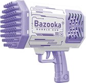 AnyPrice® Bubble Bazooka - LED Bellenblaasmachine - Bellenblaas Pistool - Inclusief navulling vloeistof - Belleblaas uitdeelcadeaus - Zomer Speelgoed Voor kinderen - Paars/Wit