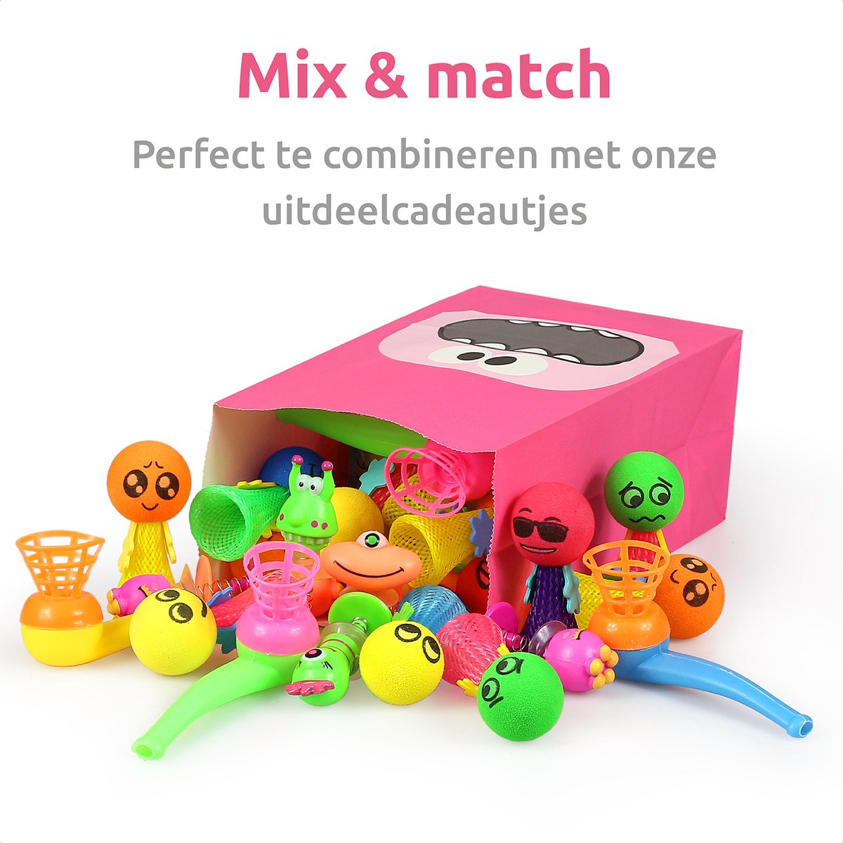 Isa's Friends® Uitdeelzakjes + Stickers - Monsters - 40 stuks - Stevig Papier - Traktatie zakjes — afbeelding 3