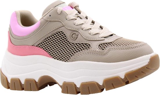 Guess Brecky Dames Sneakers Laag - Nude - Maat 39