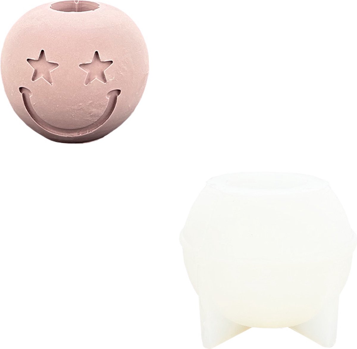 Siliconen mal kaarsenhouder ster smile