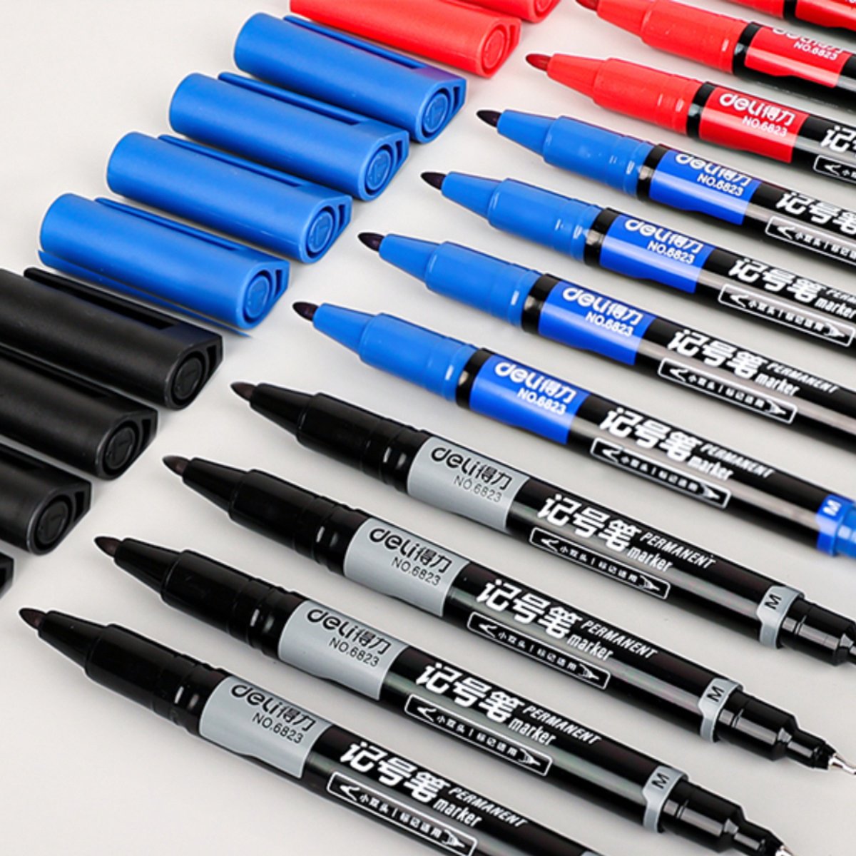 Ainy - Duo Permanente Fineliners watervast - set van 5 markers zwart, blauw & rood fineliner | fine liner manga /anime tekenen | bullet journal stiften | handlettering | Pigment liner | calligraphy pennen — afbeelding 8
