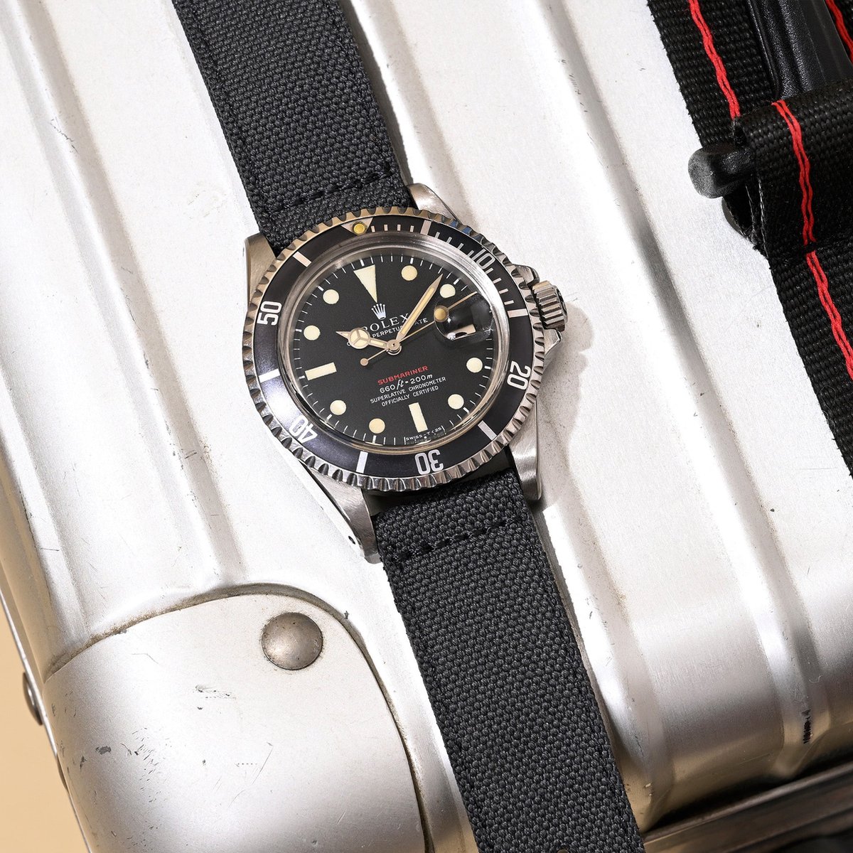 BS Nylon Horlogeband Luxury - Safari Graphite Canvas -20mm