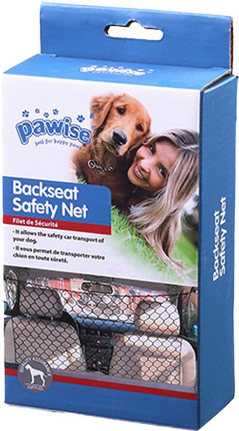 pawise hondennet safetynet voor auto ,zo kunt u uw hond veilig en wettelijk vervoeren 122 x 64 cm - Hondennet - Pawise