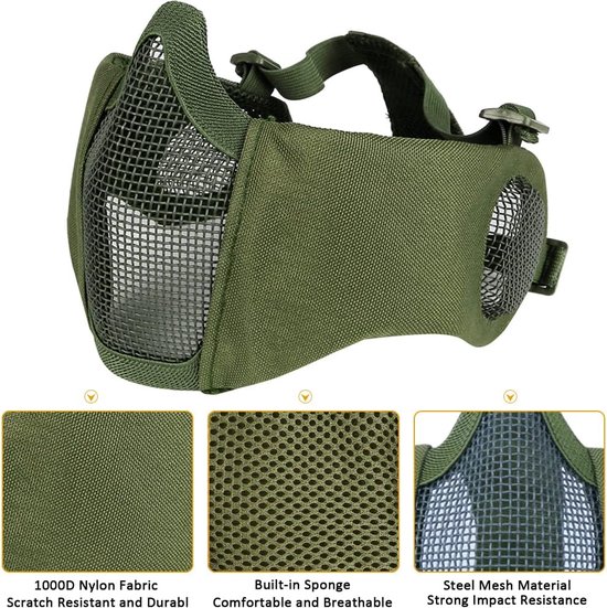 Masque Airsoft - Casque Airsoft - Masque Paintball - Protection Airsoft - Accessoires Airsoft - Vêtements Airsoft