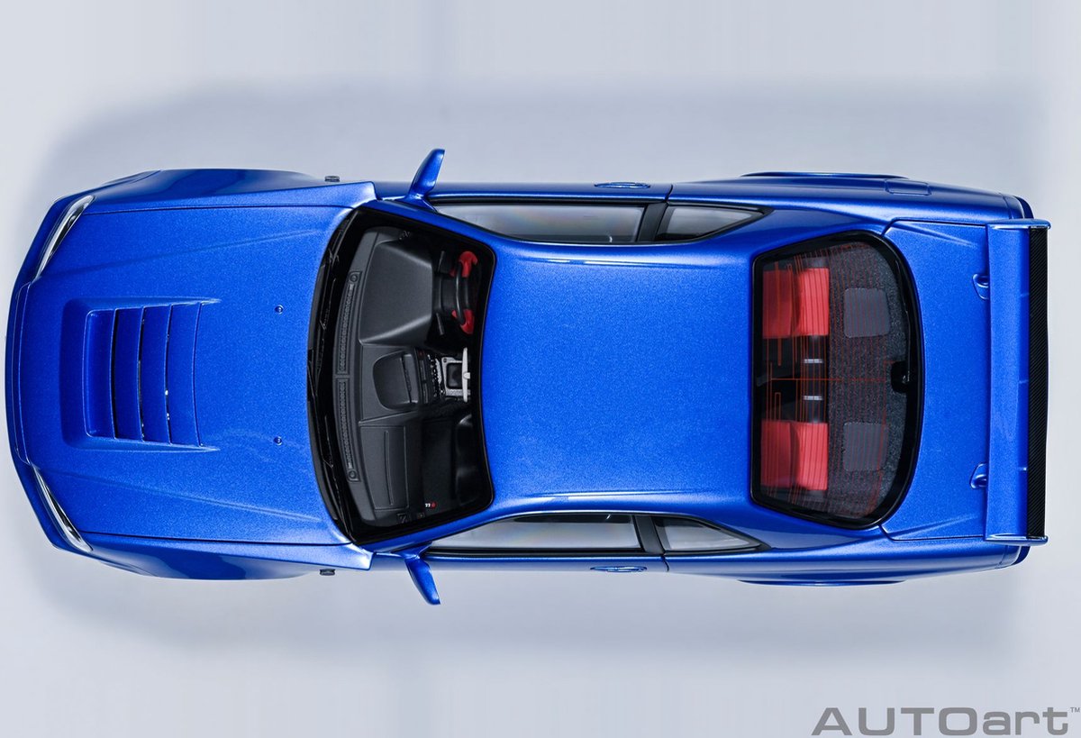 AUTOart  NISSAN SKYLINE GT-R R34【１／１８】 AUTOart 1/18 Nissan Skyline GT-R (R34) Z-Tune, Bayside Blue (77462