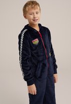 WE Fashion Jongens onesie met tapedetail