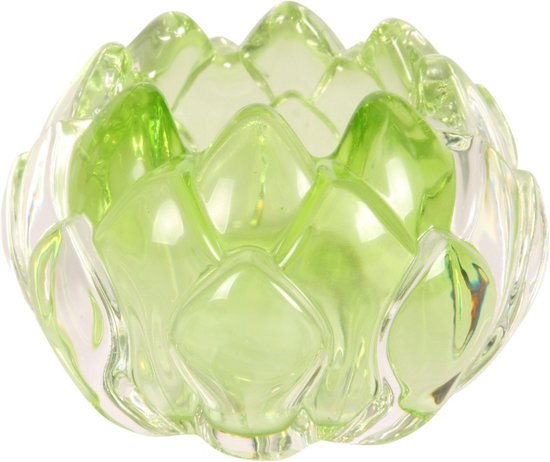Baroque - Waxinelichtjeshouder - Theelicht glas 5.3 cm - 5.3x8.2x8.2 - Glass