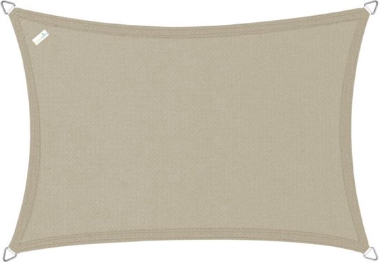 Buitenkado schaduwdoek 3x4m rechthoek - taupe