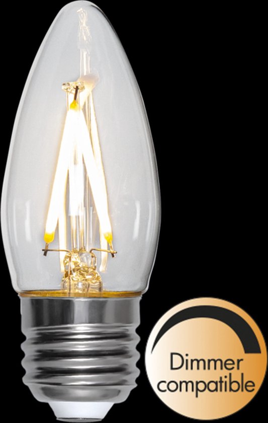 - Kaars lamp - E27 - 2.5W - Extra Warm Wit - 2700K - Dimbaar