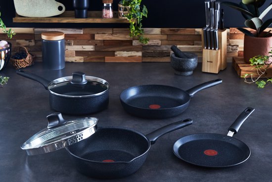 Tefal Wok Renew On wokpan inductie 28 cm gerecycled, thermosignaal, voor alle warmtebronnen (1