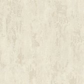 Steen tegel behang Profhome 326514-GU vliesbehang licht gestructureerd in steen look glimmend beige crèmewit goud 5,33 m2