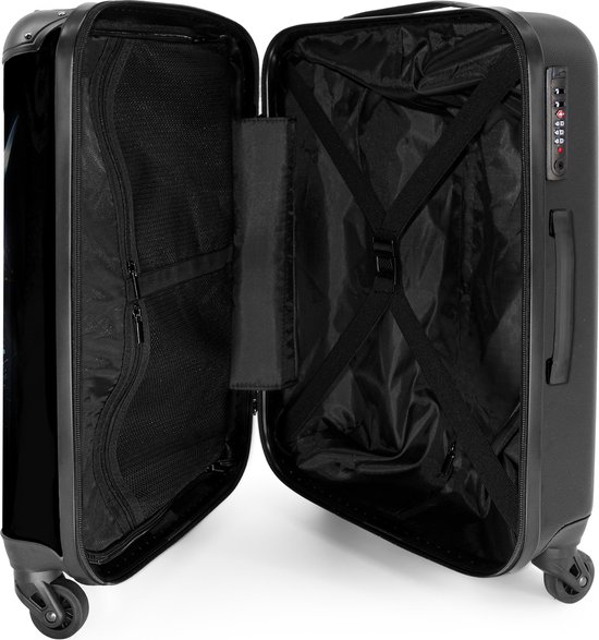 NoBoringSuitcases.com® - Grande valise Le highlander écossais en tant qu'art du graffiti - Bagage - Valise de voyage - Valise chariot - Valises 67cm