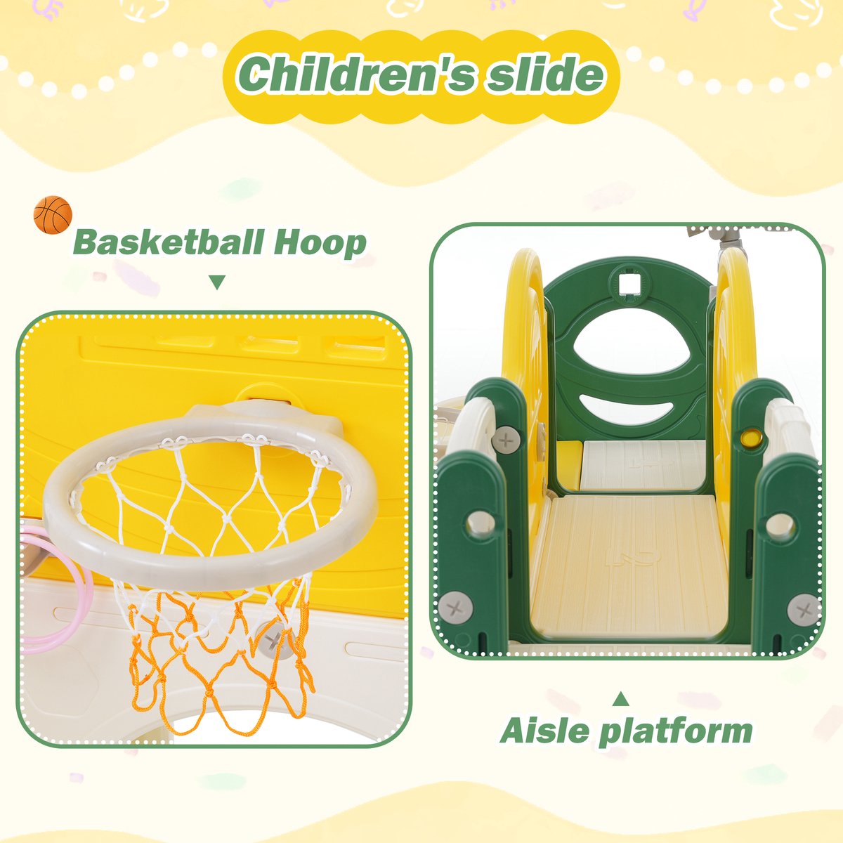 Toboggan d'escalade pour enfants 10 en 1, toboggan multifonctionnel, toboggan