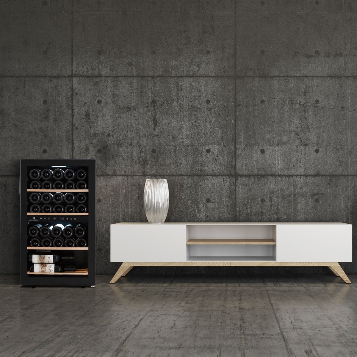 Cavecool Chill Ruby Wijnklimaatkast 34 flessen 2 - afbeelding 3