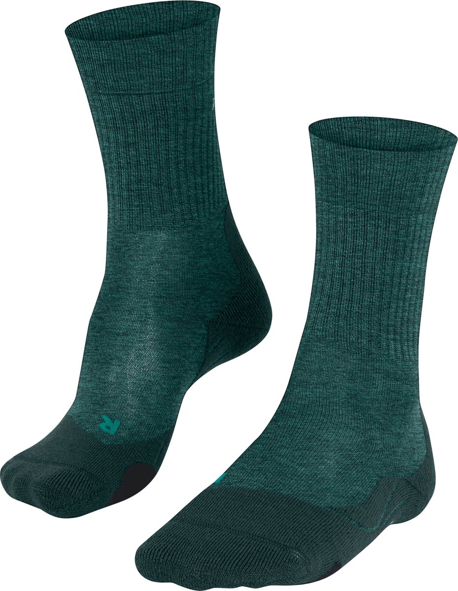 FALKE TK2 Wool anti-blaar dik wol functioneel materiaal wandelsokken heren Groen