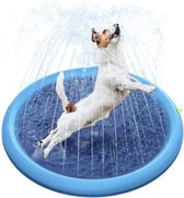 Opblaasbare fontein voor hond - variatie hondenzwembad - speelgoed - afkoeling voor honden - warm - zomer - speelgoed - 150 cm