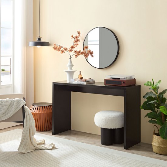 House Vibes Table d'appoint noir | Chêne | Table murale | Table d'entrée - 120*40*75cm