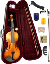Finesse Viool Starterset - met Koffer & Accessoires - 4/4 - Viool Muziekinstrument - Milan