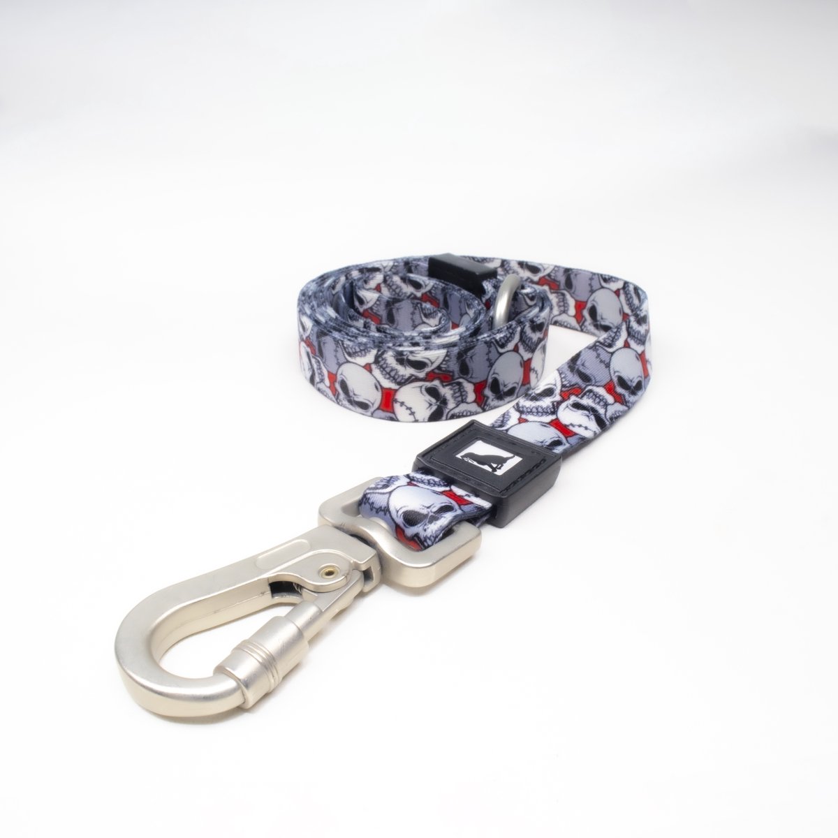 Luxe Halsband riem voor Honden-110Cm x2 Cm -Skull