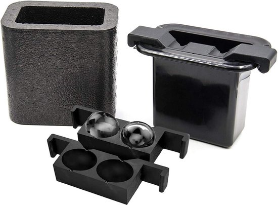 Kristalheldere ijsblokjesmaker, Crystal Clear Ice Diamond Cube Maker, Jumbo- ijsballen, kristaltransparant, reuzendiamant-ijsblokjesvorm, ideaal voor whisky, wijn, cocktails en dranken (ballen