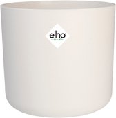 Elho B.for Soft Rond 25 - Bloempot voor Binnen - 100% Gerecycled Plastic - Ø 24.7 x H 23.3 cm - Wit