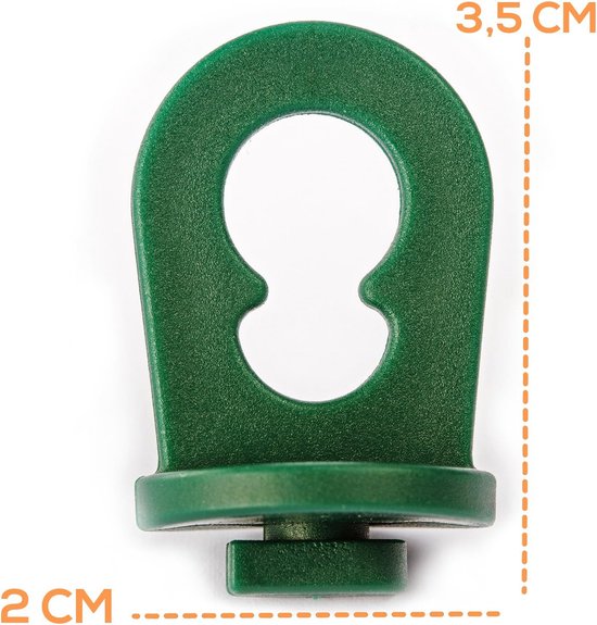 HUIKJI 80 stuks broeikasfilmclip, planten pijpklemmen, plastic kas klemmen kas accessoires voor film netpijp ondersteuning 1,6 cm hoepel clips tuinieren