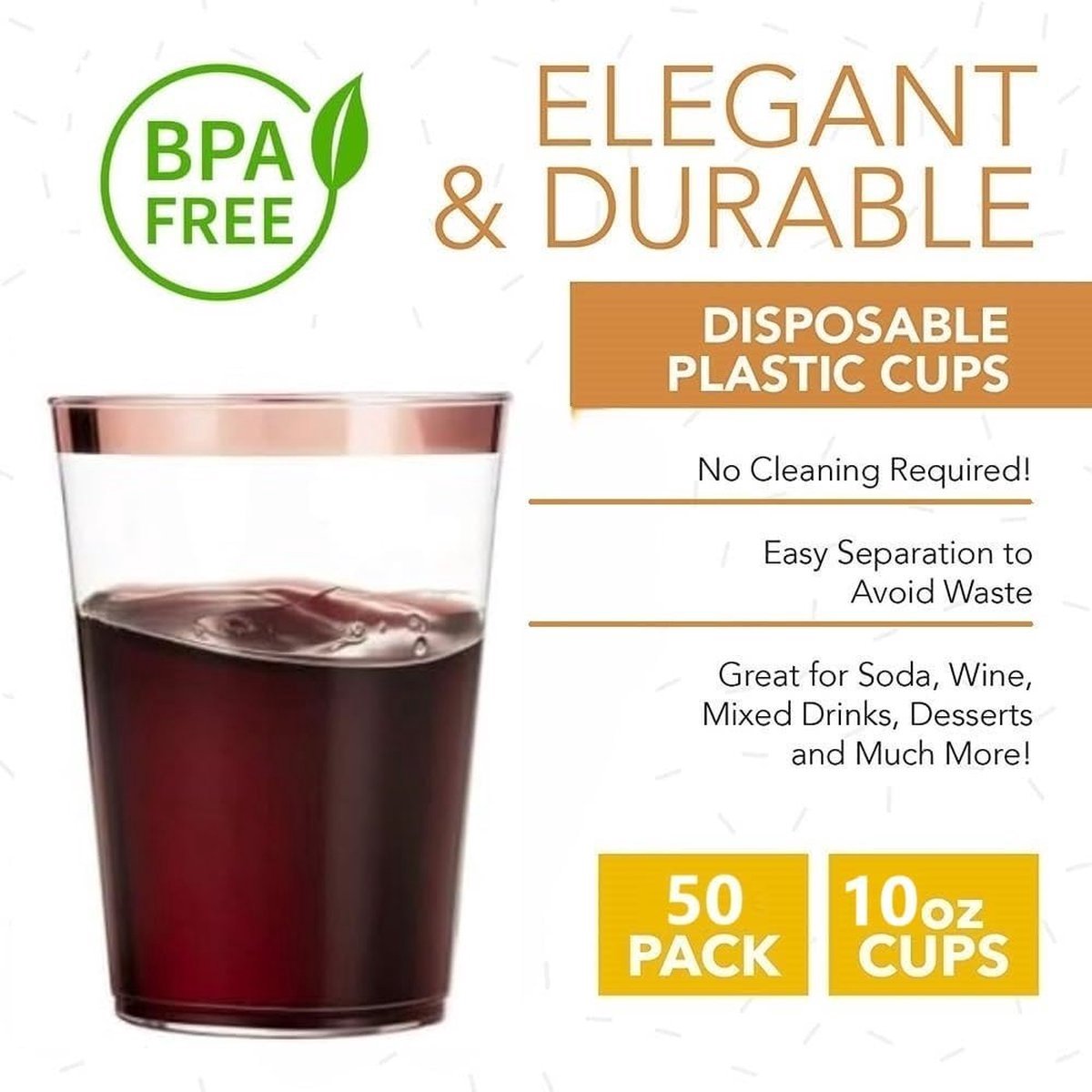 LYLIDIA Plastic beker, 30 stuks, glas, kunststof, herbruikbaar, 200 ml, herbruikbaar, feestglazen, transparant, dessertkopjes voor dranken, wijn, cocktail, verjaardag, Kerstmis, bruiloften