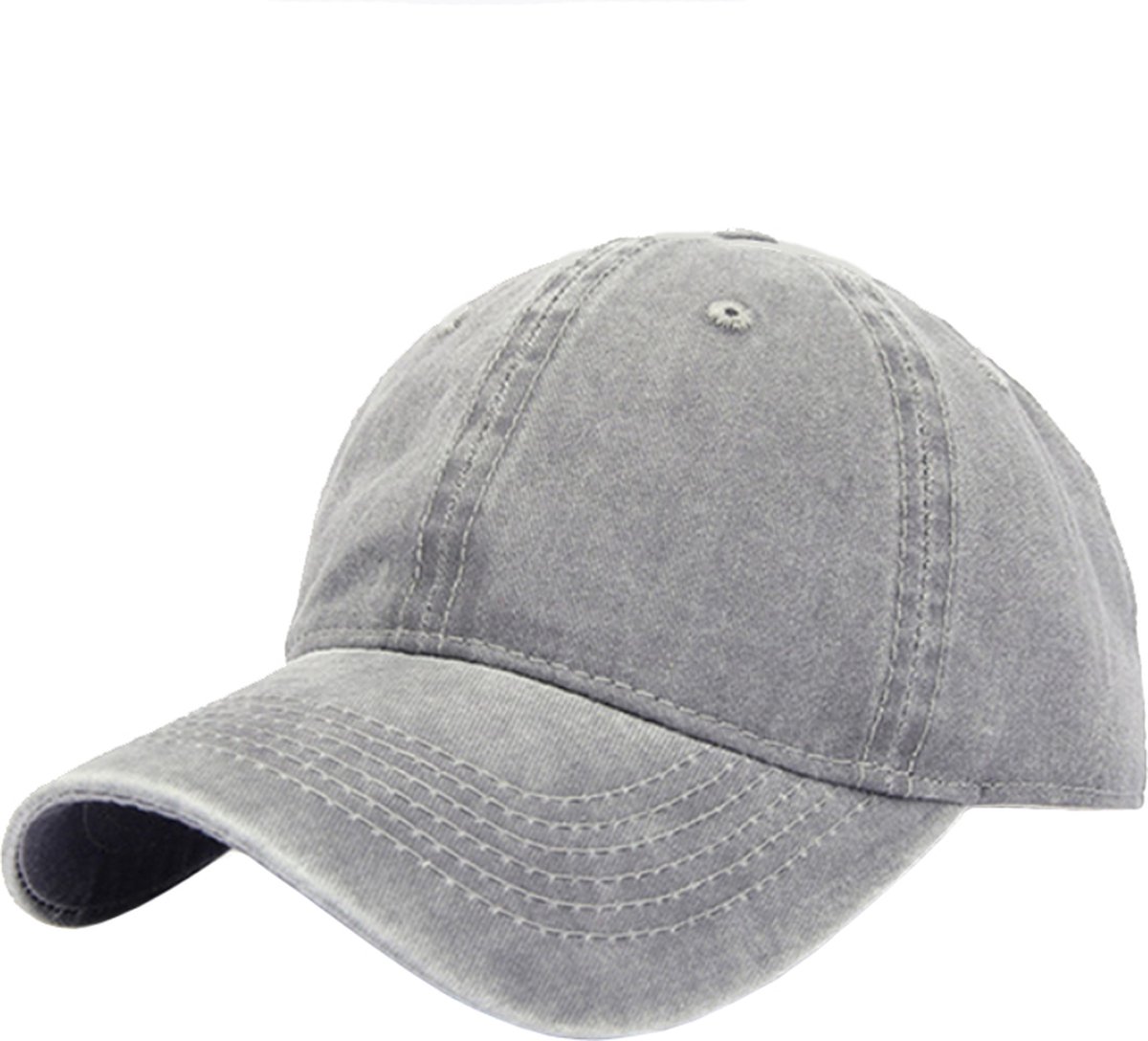 LGT JWLS Effen Baseball Cap met Faded Look - Grijs