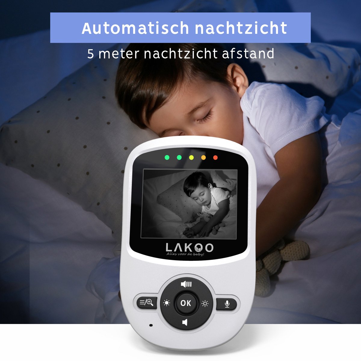 LAKOO MiniGuard Vision B - Babyfoon met monitor - Babyfoon - afbeelding 2