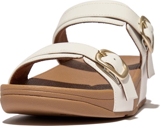 FitFlop Lulu Slide Ajustable - Cuir BLANC - Taille 37