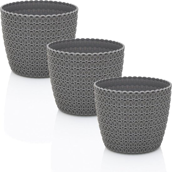 PECZEKO Matte bloempotten, decoratieve plantenpot voor bloemen en