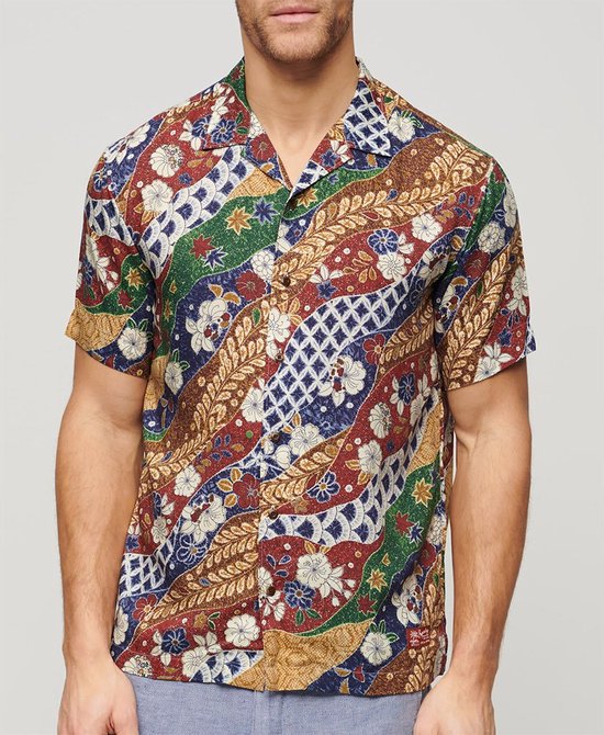 Superdry Hawaiian Resort Shirt Met Korte Mouwen Veelkleurig XL Man