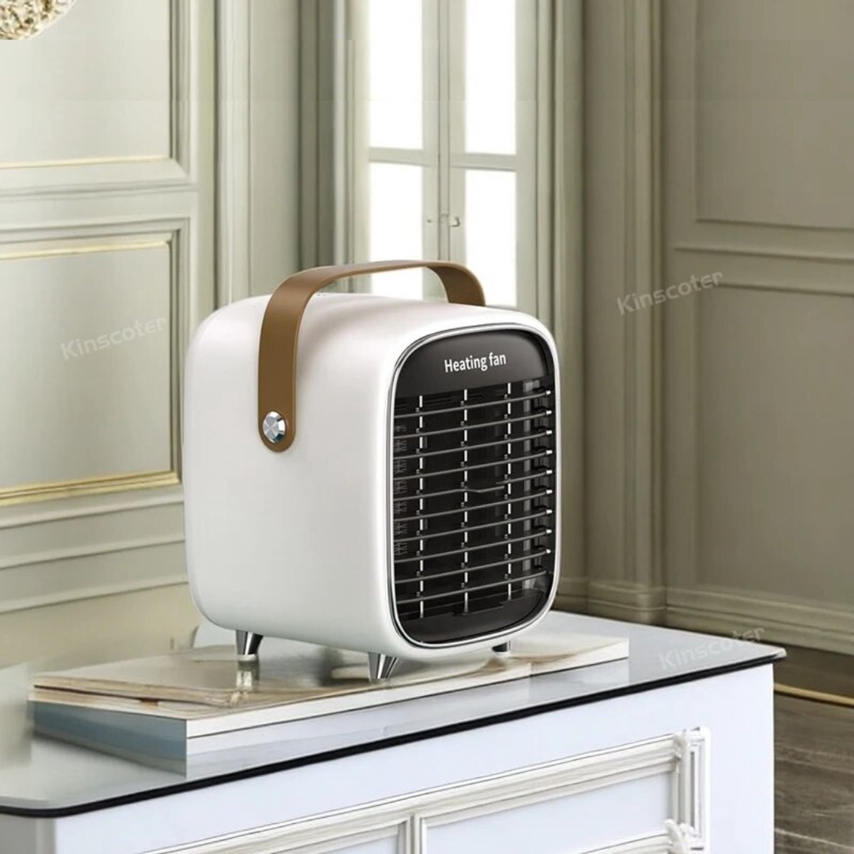 Actania Elektrische Kachel - Haard - Heater - Mini Kachel - Ventilator Kachel - Groen – foto 4