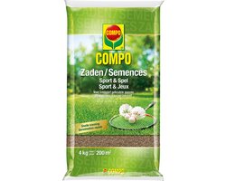 COMPO Gazonzaden Sport & Spel - voor intensief gebruikte gazons - zak 4 kg (200 m²)
