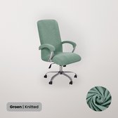 BankhoesDiscounter Bureaustoel Hoes – Bureaustoel Beschermer – Stoelhoezen – Bureaustoel – Knitted – Groen