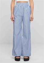 Urban Classics - Striped Loose Pants Wijde broek - M - Wit/Blauw