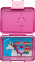 Yumbox Snack - lekvrije Bento box lunchbox - 3 vakken - Malibu Purple / Magical Unicorn tray