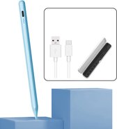 ADEL Stylet rechargeable pour écran tactile sans fil avec étui de rangement adapté à tous les modèles d' iPhone / Samsung / Honor / Lenovo / Xiaomi - Blauw