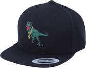Hatstore- Kids Thug Life T-Rex Applique Black Snapback - Kiddo Cap Cap