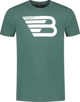 Ballin Amsterdam - Heren Slim fit T-shirts Crewneck SS - Faded Green - Maat XXL