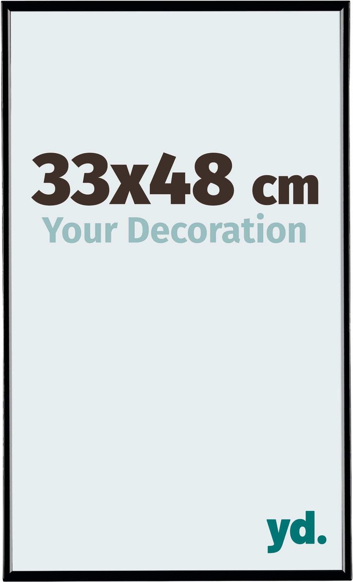 Your Decoration - Fotolijst 33x48 cm - Kunststof - Zwart Hoogglans - Evry