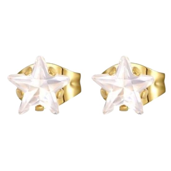 Aramat Jewels - Zweerknopjes Zirkonia Oorbellen - Transparant - Chirurgisch Staal 6mm - Elegante Sieraden - Cadeau - Voor Haar - Stijlvolle Accessoires - oorknopjes hem