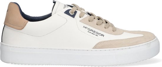 McGregor Heren Sneakers - Wit - Lage Sneakers - Leer - Veters