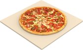 Pizzasteen voor oven en gasgrill, pizzasteen, broodbaksteen van cordieriet voor Ooni Weber Burahard pizzaoven, houtskoolgrill en de meeste gasbarbecues, 34 x 34 cm
