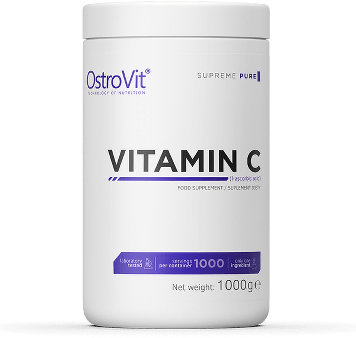Goedkoopste Vitaminen - Vitamin C - 1000 g / 1KG - 100 product without unnecessary additives! - OstroVit - Supplementen - Laboratorium Geteste Kwaliteit!