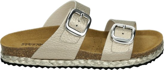 Geox D45S8A - Dames slippers - Kleur: Metallics - Maat: 38